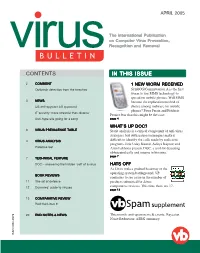 Contents in This Issue