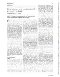 Envenomation and Consumption of Poisonous Seafood