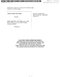 Filed: New York County Clerk 02/23/2017 12:20 Pm Index No