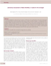 Laboratory Assessment of Male Infertility—A Guide for the Urologist
