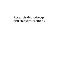 Research Methodology and Statistical Methods.Pmd