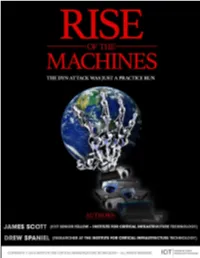 Rise of the Machines: the Dyn Attack Was Just a Practice Run December 2016