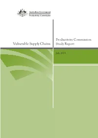 Vulnerable Supply Chains Study Report
