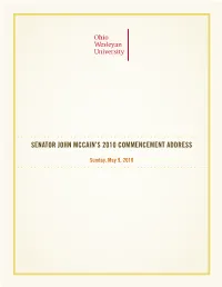 Commencement Address