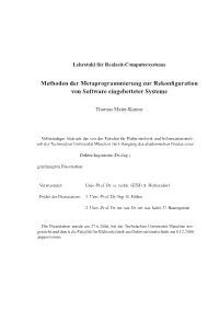 Methoden Der Metaprogrammierung Zur Rekonfiguration Von Software