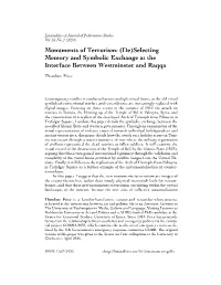 Monuments of Terrorism: (De)Selecting Memory and Symbolic Exchange at the Interface Between Westminster and Raqqa