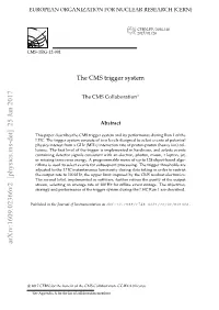 The CMS Trigger System