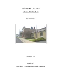 2009 Village of Hustler Comprehensive Plan