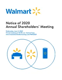2020 Walmart Proxy Statement