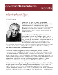 An Electrifying Bernstein Tribute from the Canton Symphony (Oct