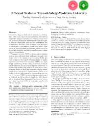 Efficient Scalable Thread-Safety-Violation Detection Finding Thousands of Concurrency Bugs During Testing