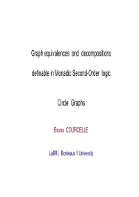 Graph Equivalences and Decompositions Definable In