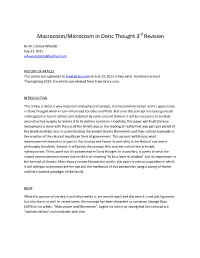 Macrocosm/Microcosm in Doric Thought 3 Revision