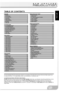 Table of Contents