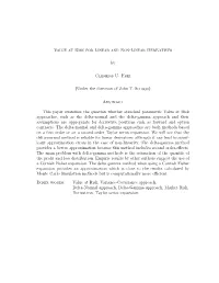 Value at Risk for Linear and Non-Linear Derivatives