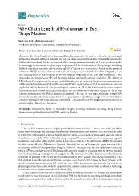 Why Chain Length of Hyaluronan in Eye Drops Matters