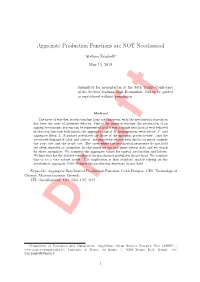 Aggregate Production Functions Are NOT Neoclassical
