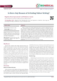 Is There Any Reason of Irritating Vulvar Itching?