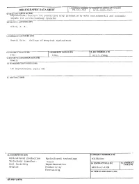 Soil Taxonomy" in Particular ,