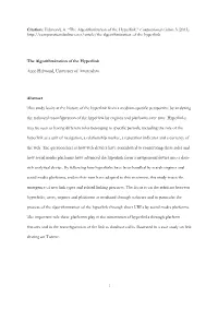 The Algorithmization of the Hyperlink.” Computational Culture 3 (2013)