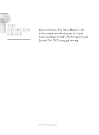 'The Prince Regent's Role in the Creation And