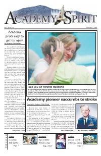 Academy Pioneer Succumbs to Stroke
