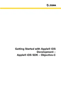 Apple® Ios SDK – Objective-C