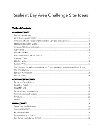 Resilient Bay Area Challenge Site Ideas