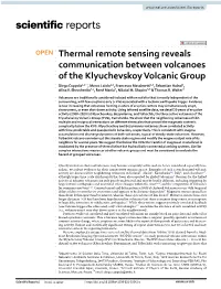 Thermal Remote Sensing Reveals Communication Between