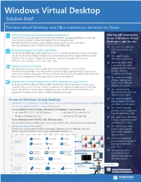 Windows Virtual Desktop Solution Brief