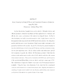 ABSTRACT Brane Cosmology in String/M-Theory And