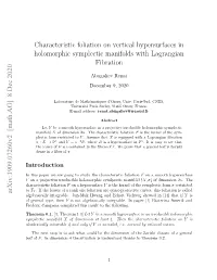 Characteristic Foliation on Vertical Hypersurfaces in Holomorphic