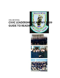 Civic Leadership Academy 2009 Guide to Readings