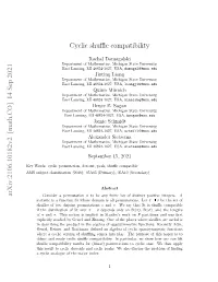 Cyclic Shuffle Compatibility