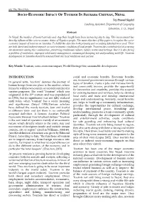 INTRODUCTION Social and Economic Beneﬁ Ts