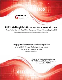 R2P2: Making Rpcs First-Class Datacenter Citizens