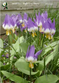Srgc Bulb Log Diary