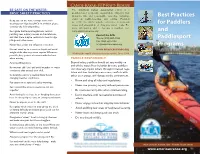 Best Practices for Paddlers and Paddlesport Programs