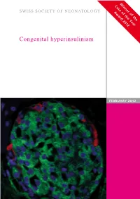 Congenital Hyperinsulinism