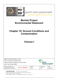 Ground Conditions and Contamination Volume I