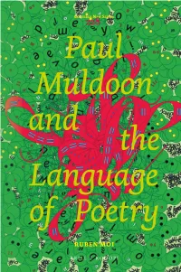 Paul Muldoon and the Language of Poetry