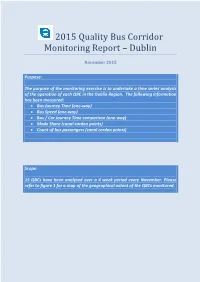 2015 Quality Bus Corridor Monitoring Report – Dublin
