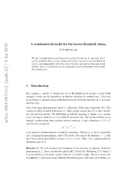 A Combinatorial Model for the Known Bousfield Classes