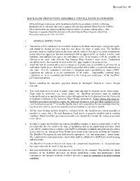 Backflow Prevention Assembly Installation Standards