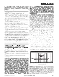Evidence for a Late Triassic Multiple Impact Event on Earth