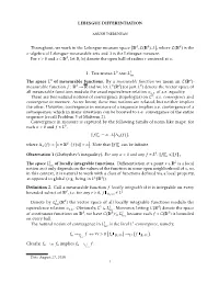 Lebesgue Differentiation