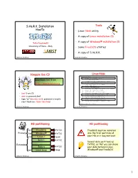 S.Ha.R.K. Installation Howto Tools Knoppix Live CD Linux Fdisk HD