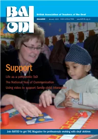 Support Life As a Peripatetic Tod the National Year of Communication Using Video to Support Family-Child Interaction