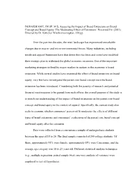 Assessing the Impact of Brand Extensions on Brand Concept and Brand Equity: the Moderating Effect of Consumers’ Perceived Fit