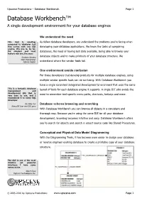 Database Workbench™ a Single Development Environment for Your Database Engines
